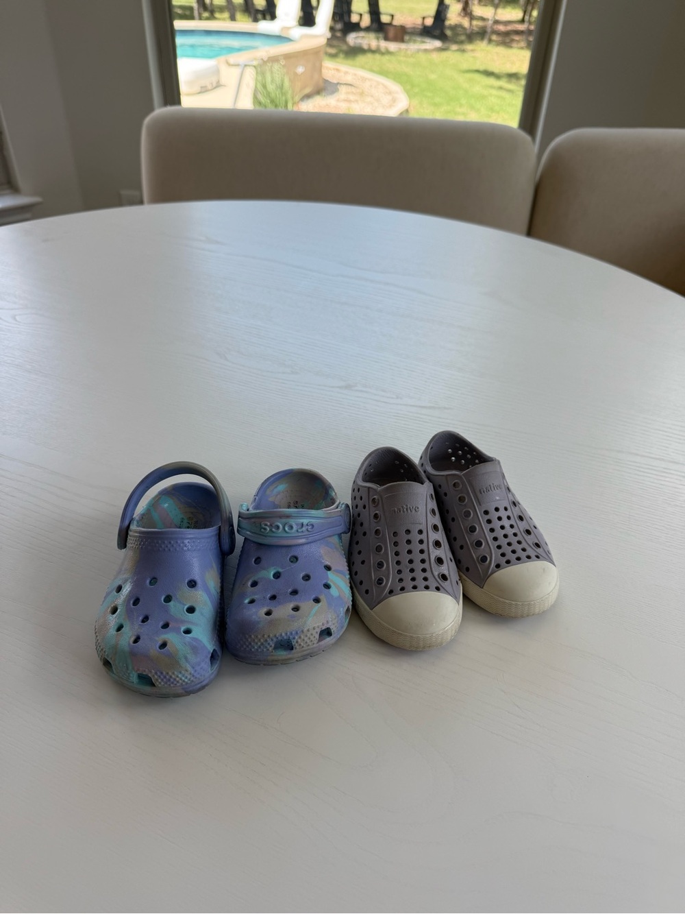 Crocs Kids' Classic Clogs and Native Kids' Slip-Ons bundle